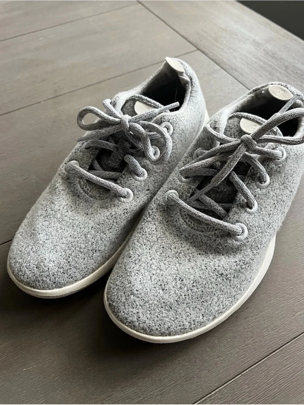 Allbirds “The Wool” Runners Light Gray Women's Size 8 Running Shoes